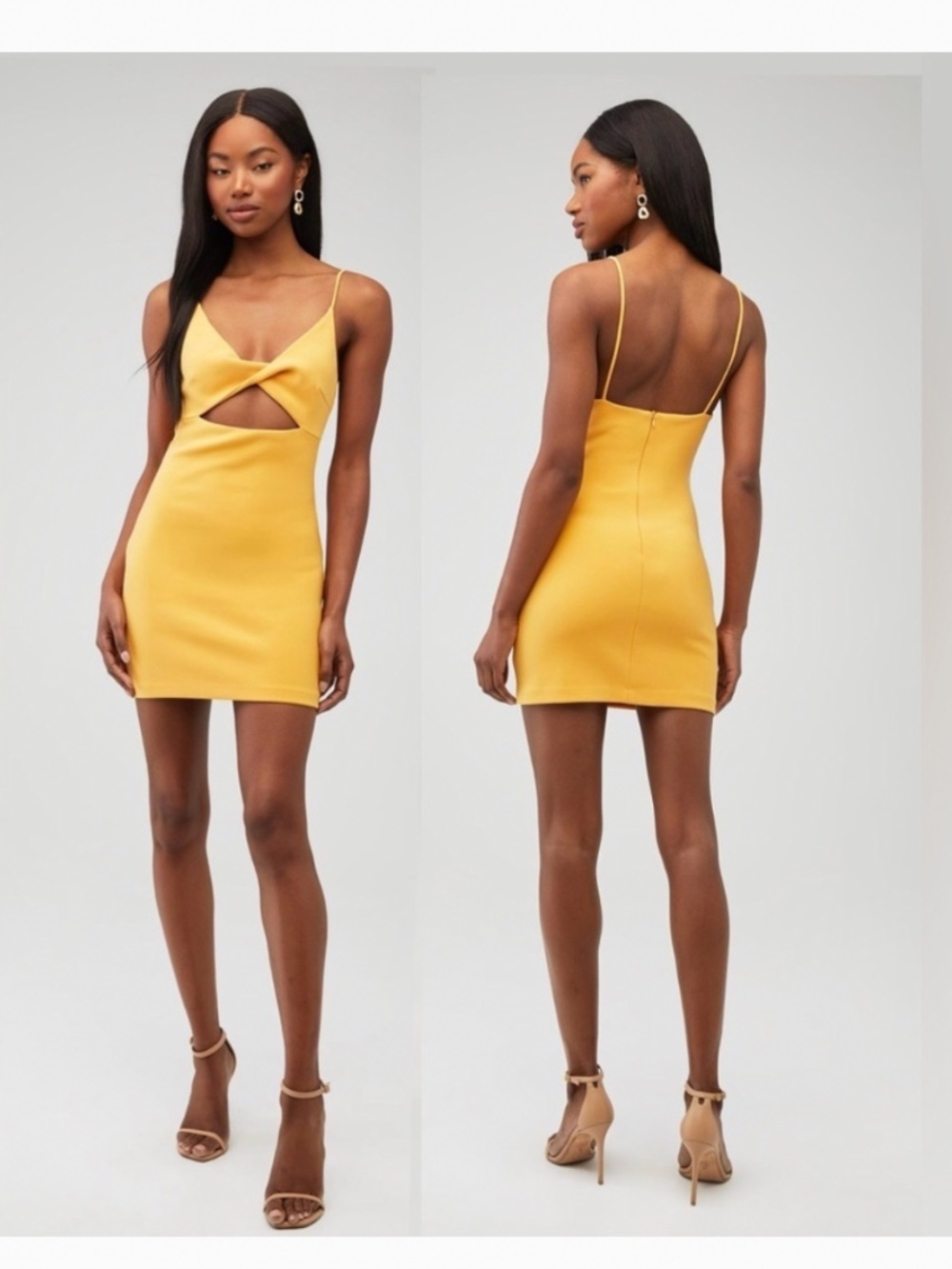 Bec + Bridge Cammi Mini Dress in Marigold
